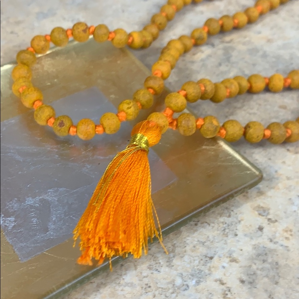 Handmade Wooden Beaded Necklace